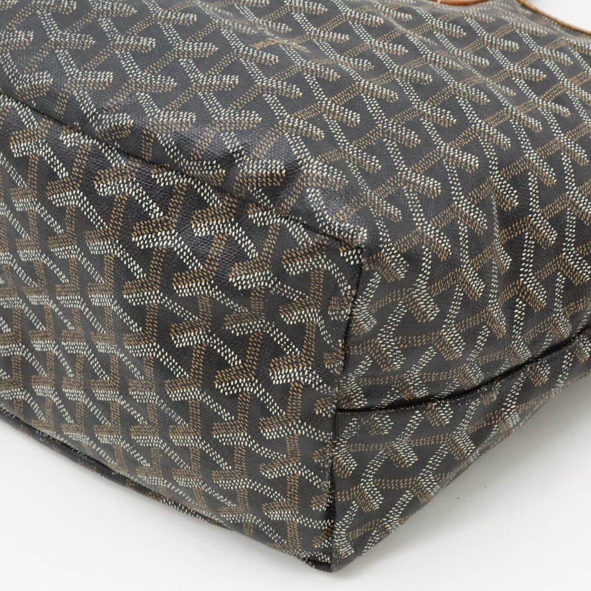 Goyard St. Louis PM Coated Canvas/Leather Tote Bag