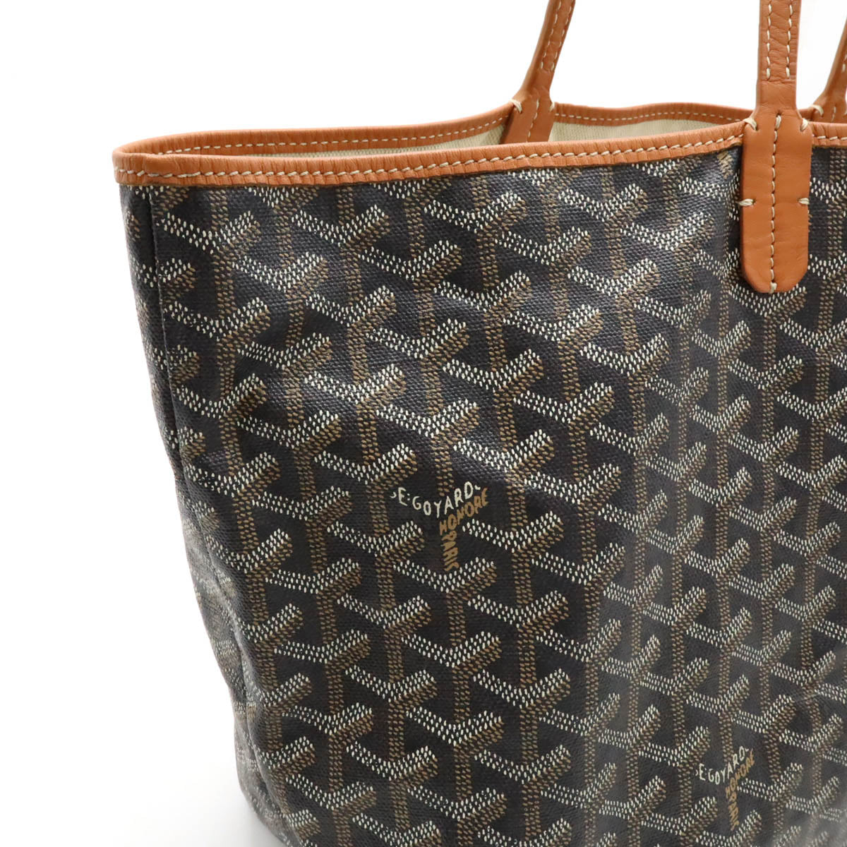 Goyard St. Louis PM Coated Canvas/Leather Tote Bag