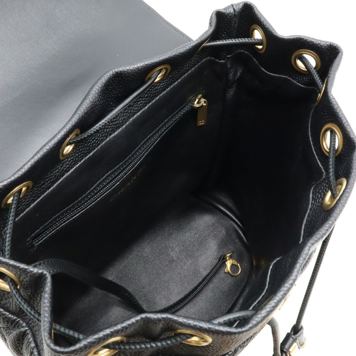 Chanel Caviar CC Filigree Backpack Black