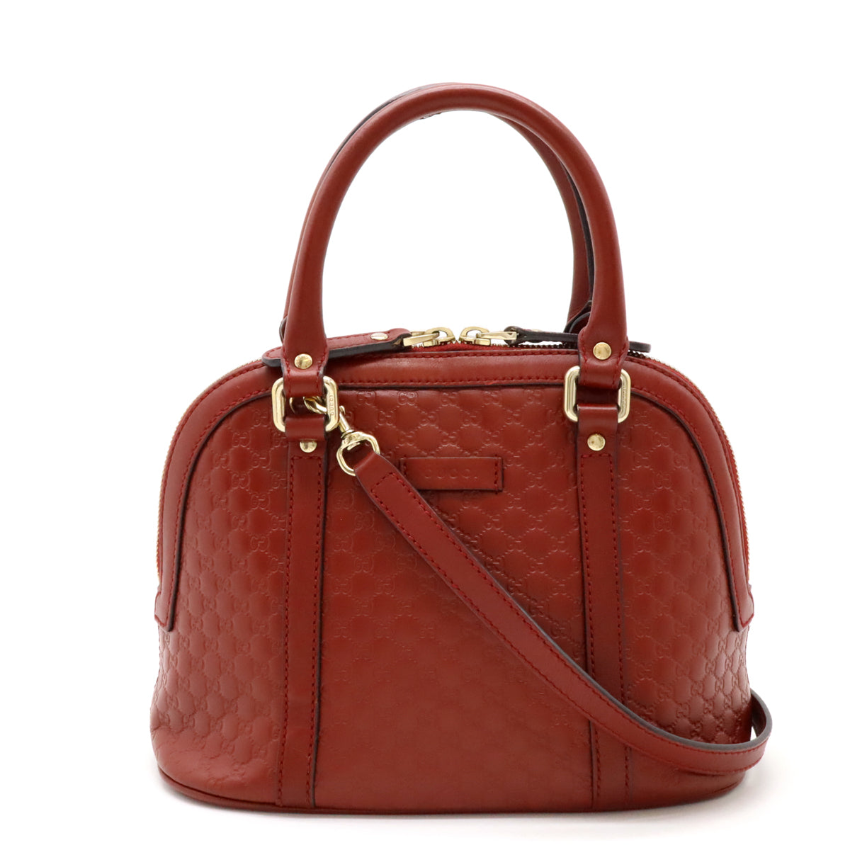 Gucci Microguccissima Leather Handbag 2WAY Red