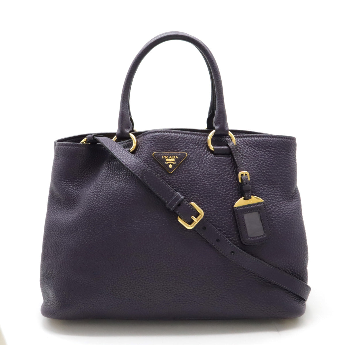 Prada VIT.DAINO Leather Tote Bag BN2781 in Very Good Condition