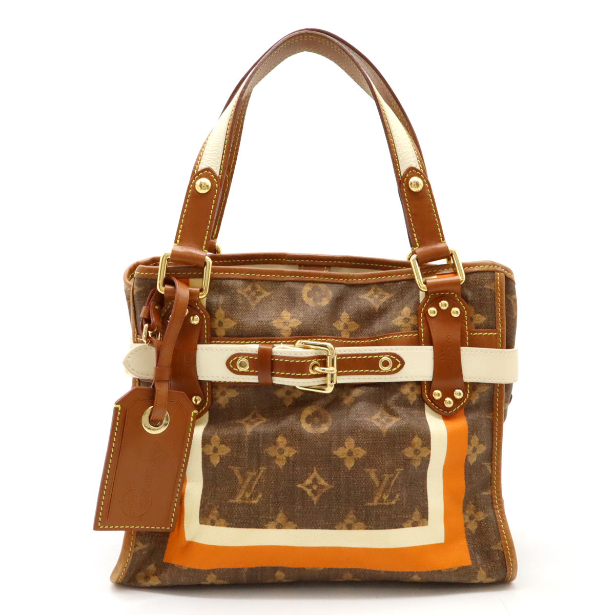 Louis Vuitton Monogram Tisse Sac Rayeur PM Tote Bag M56386 in Very Good Condition