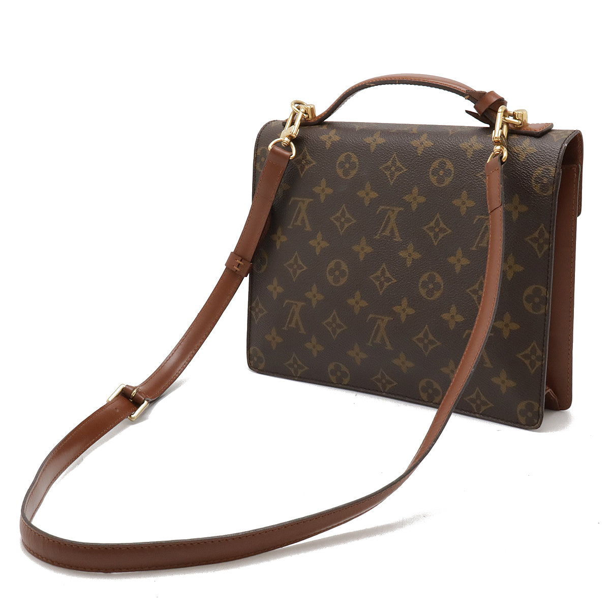 Louis Vuitton Monogram Monceau 26 Clutch Handbag M51187