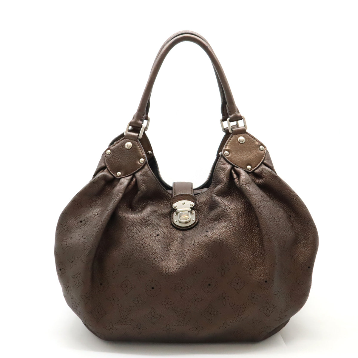 Louis Vuitton Mahina Leather Monogram L Tote Bag M95766