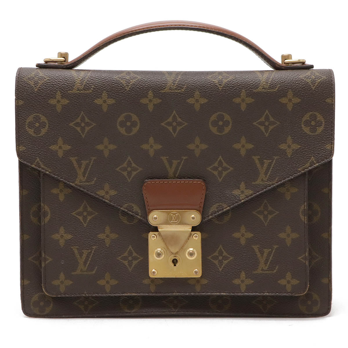 Louis Vuitton Monogram Monceau 28 Handbag M51185 in Very Good Condition