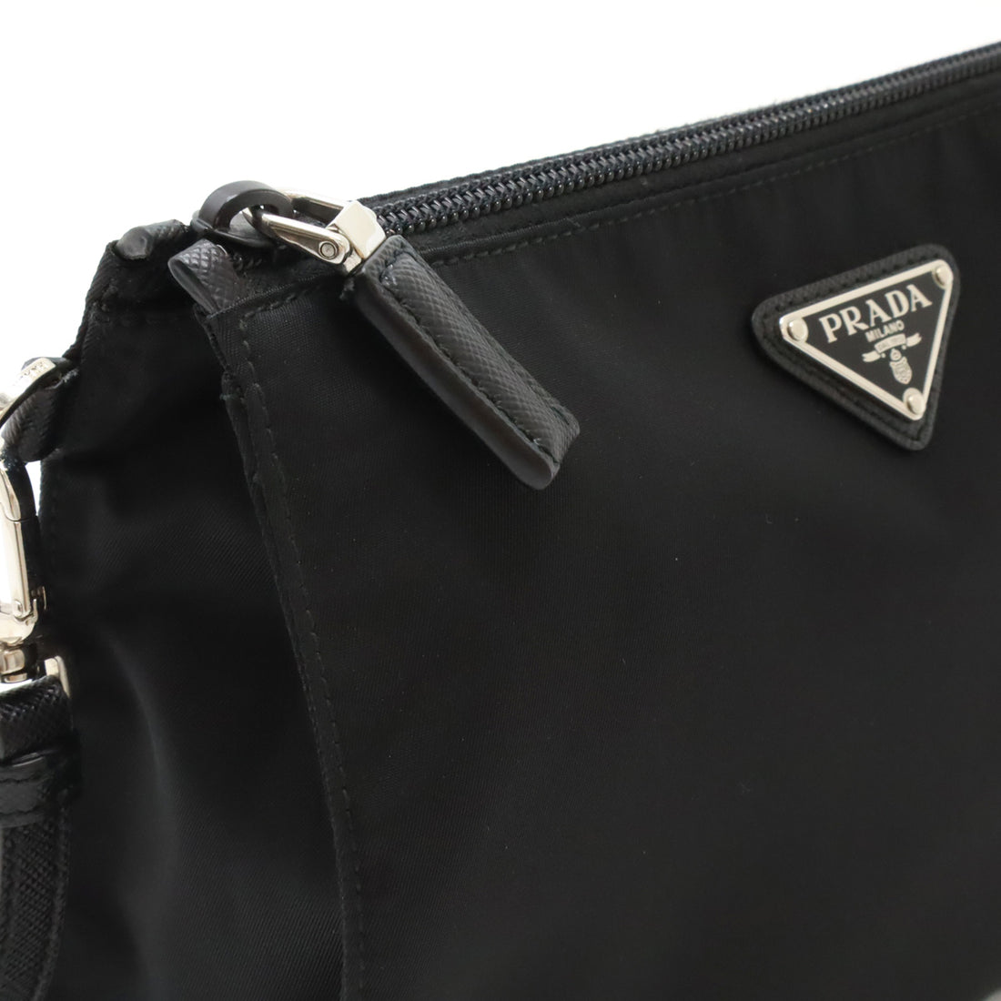 Prada Nylon/Leather Clutch Bag 2NE789