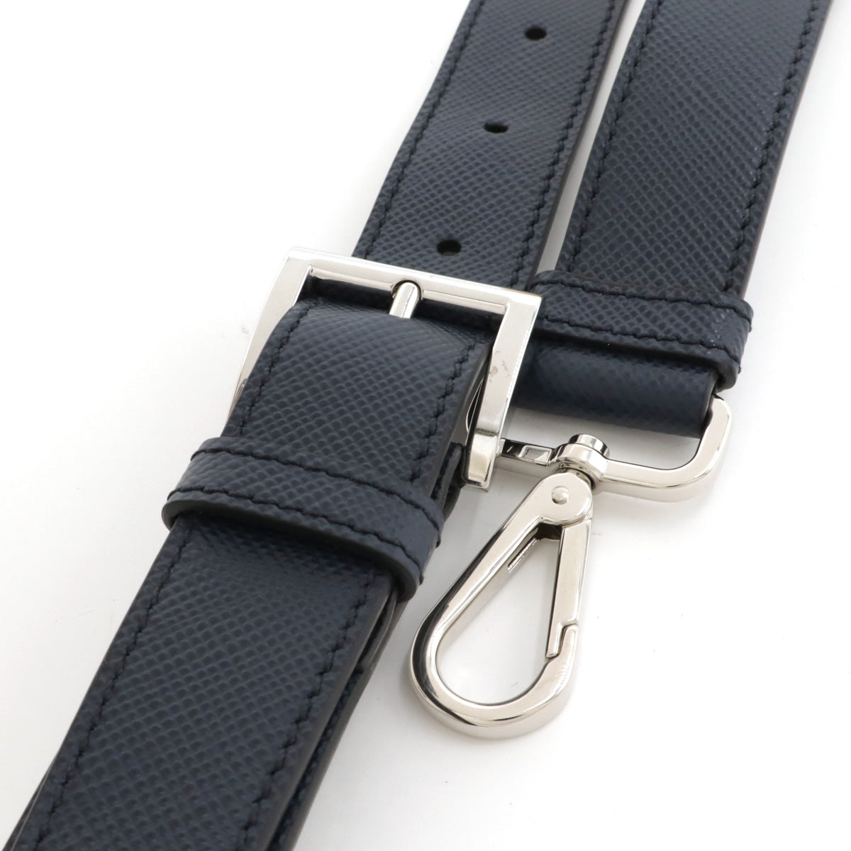 Prada Saffiano Leather Shoulder Strap Dark Navy in Pristine Condition