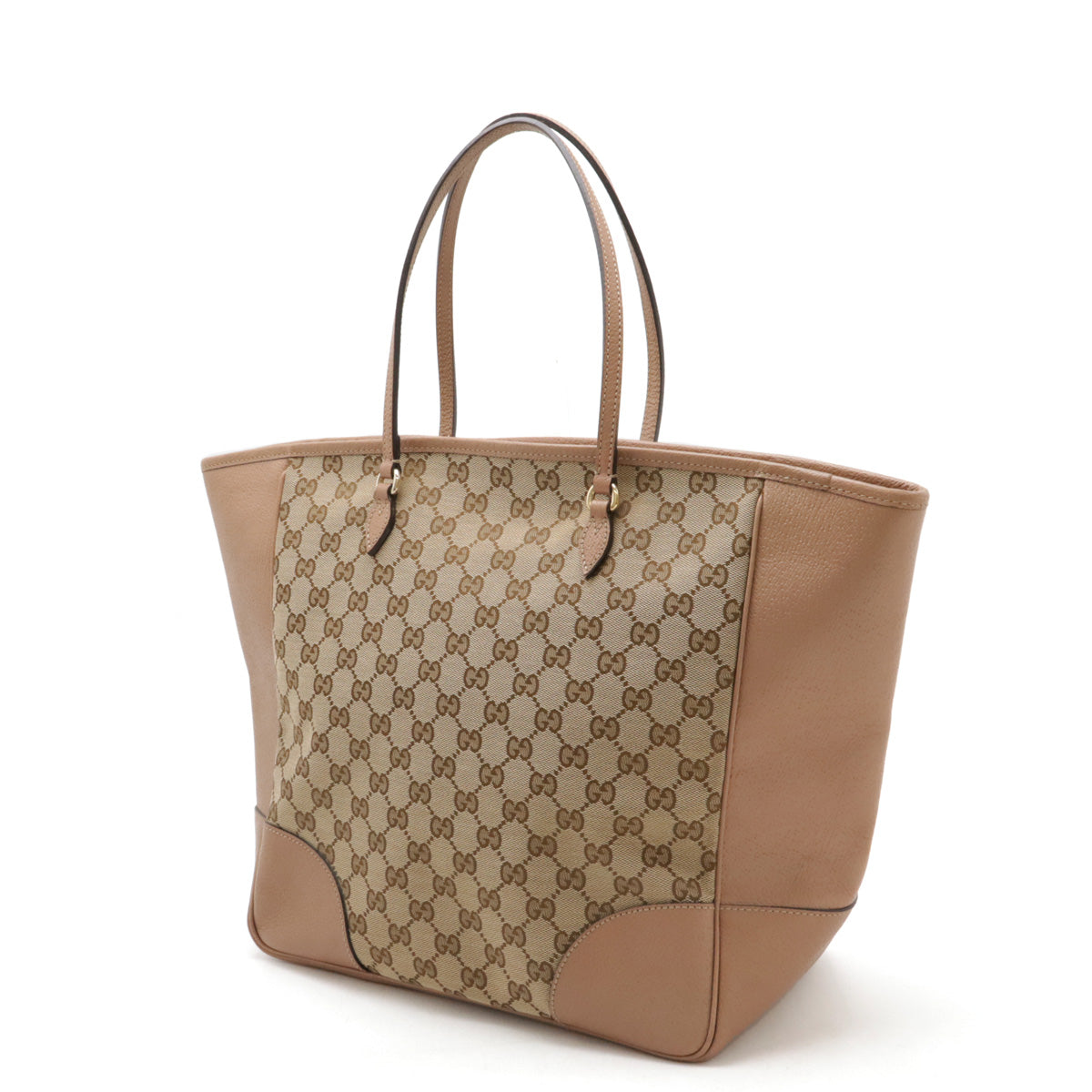 Gucci GG Canvas Leather Tote Bag 323671