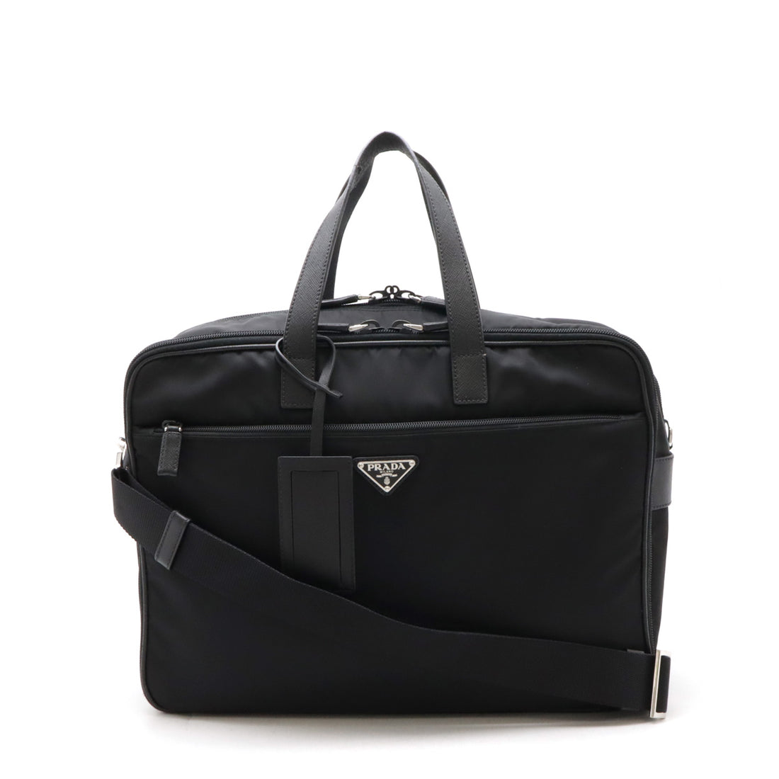 Prada Nylon/Leather Business Bag Briefcase 2VE407