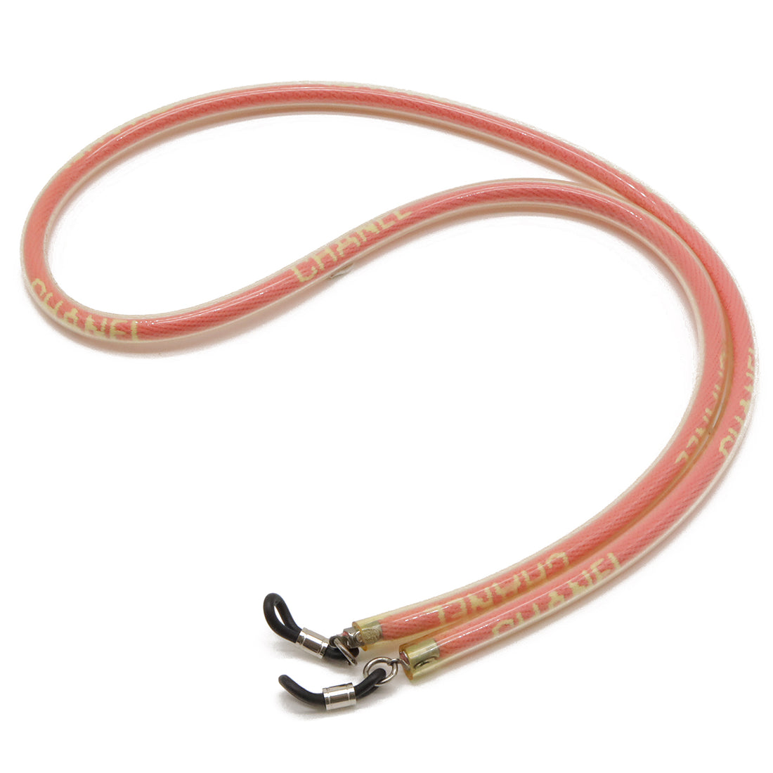 Chanel Logo Glasses Strap Canvas Pink