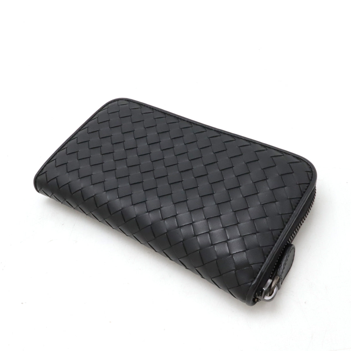 Bottega Veneta Intrecciato Leather Zip-Around Wallet 114076