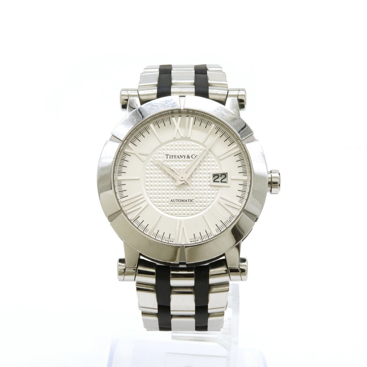 Tiffany & Co Atlas Date White Dial Quartz Watch