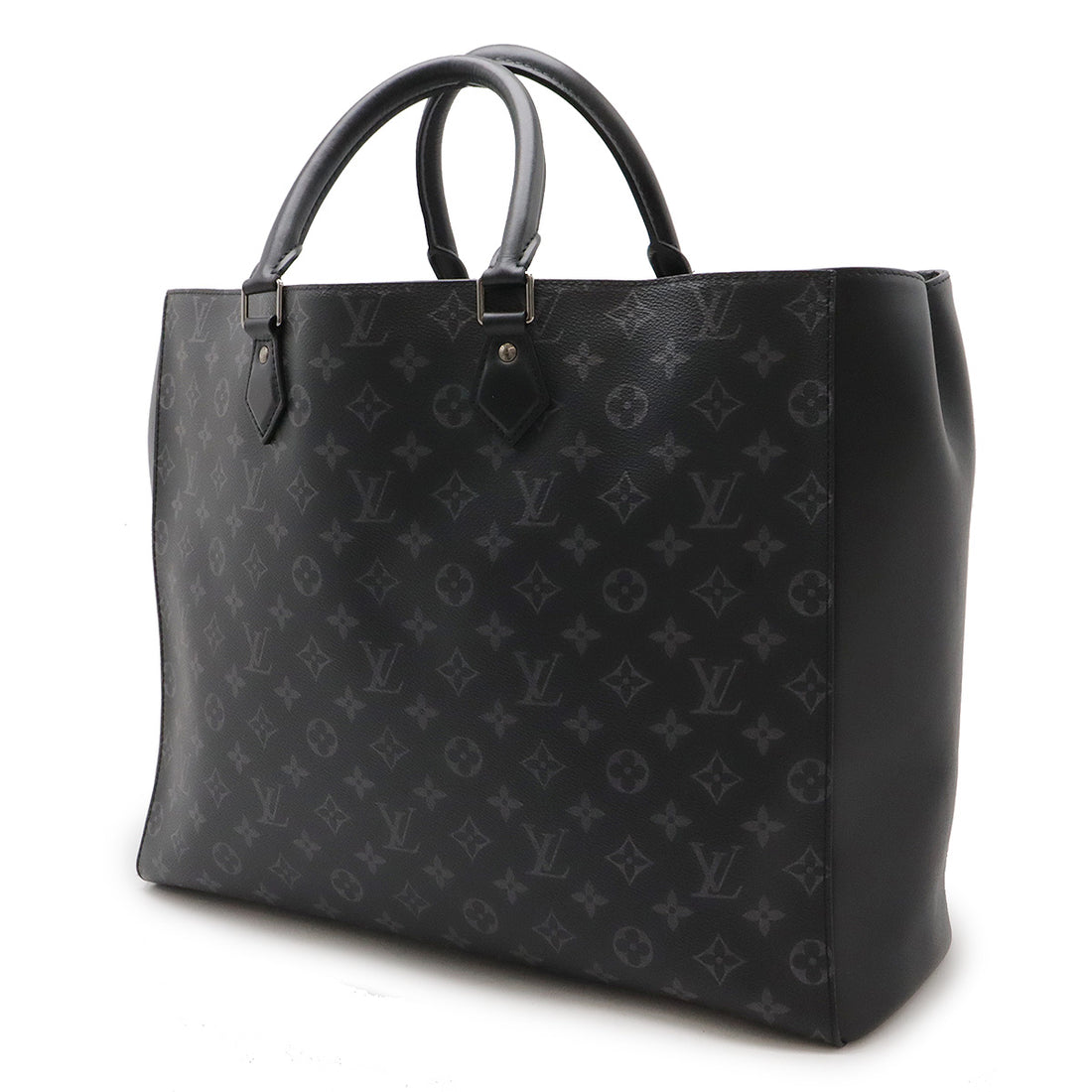 Louis Vuitton Monogram Eclipse Canvas/Leather Grand Sac Tote Bag M44733