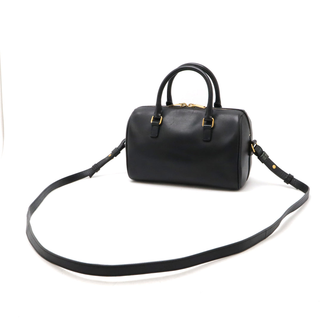 Yves Saint Laurent Leather Baby Duffle Mini Handbag 2WAY 330958