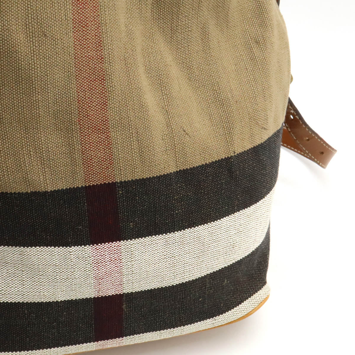 Burberry Medium Ashby Canvas Leather Bag