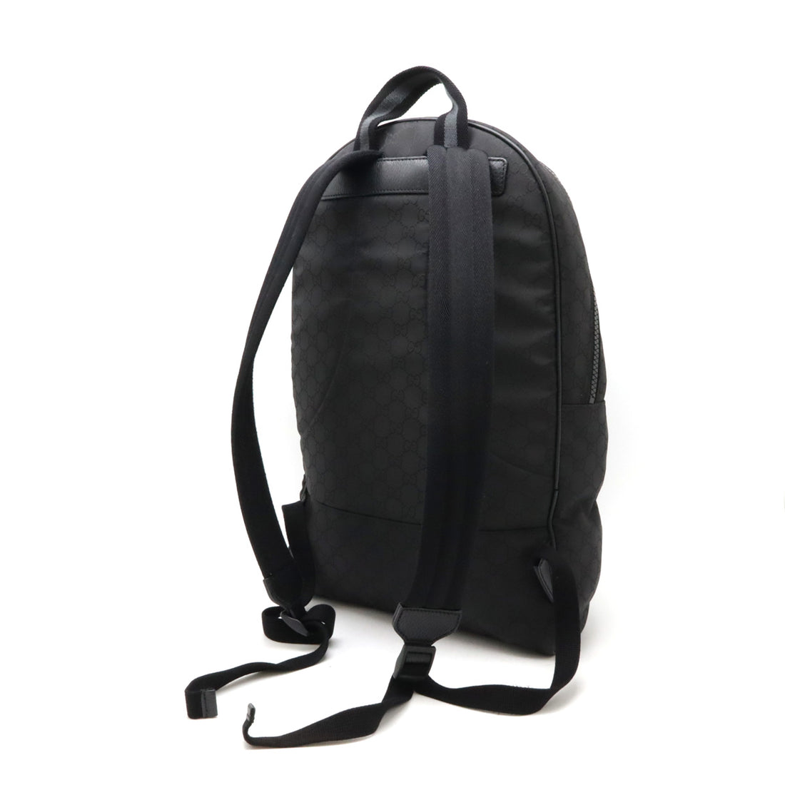 Gucci GG Nylon Leather Backpack Black 449181