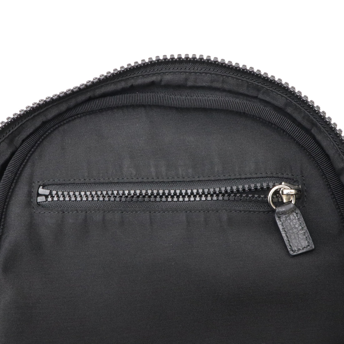 Gucci GG Nylon Leather Backpack Black 449181