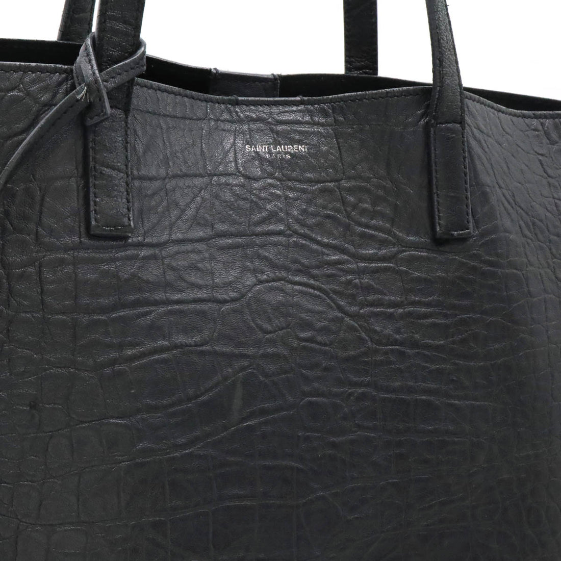 Yves Saint Laurent Leather Shopping Tote Bag 394195