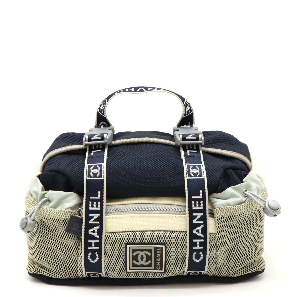 Chanel Nylon Canvas 2WAY Waist and Body Bag A27892 in Very Good Condition