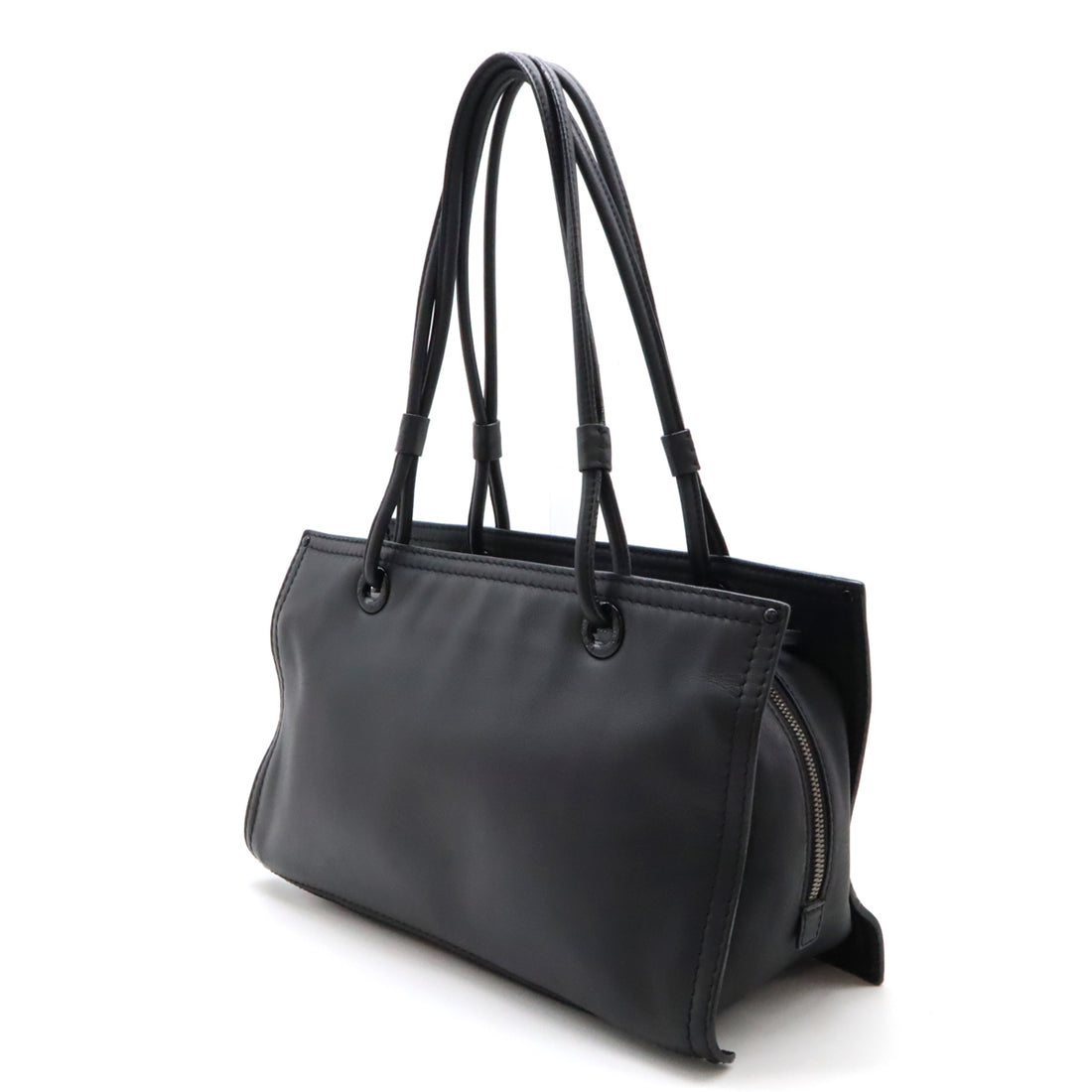 Loewe Leather Shopper Tote Bag Black