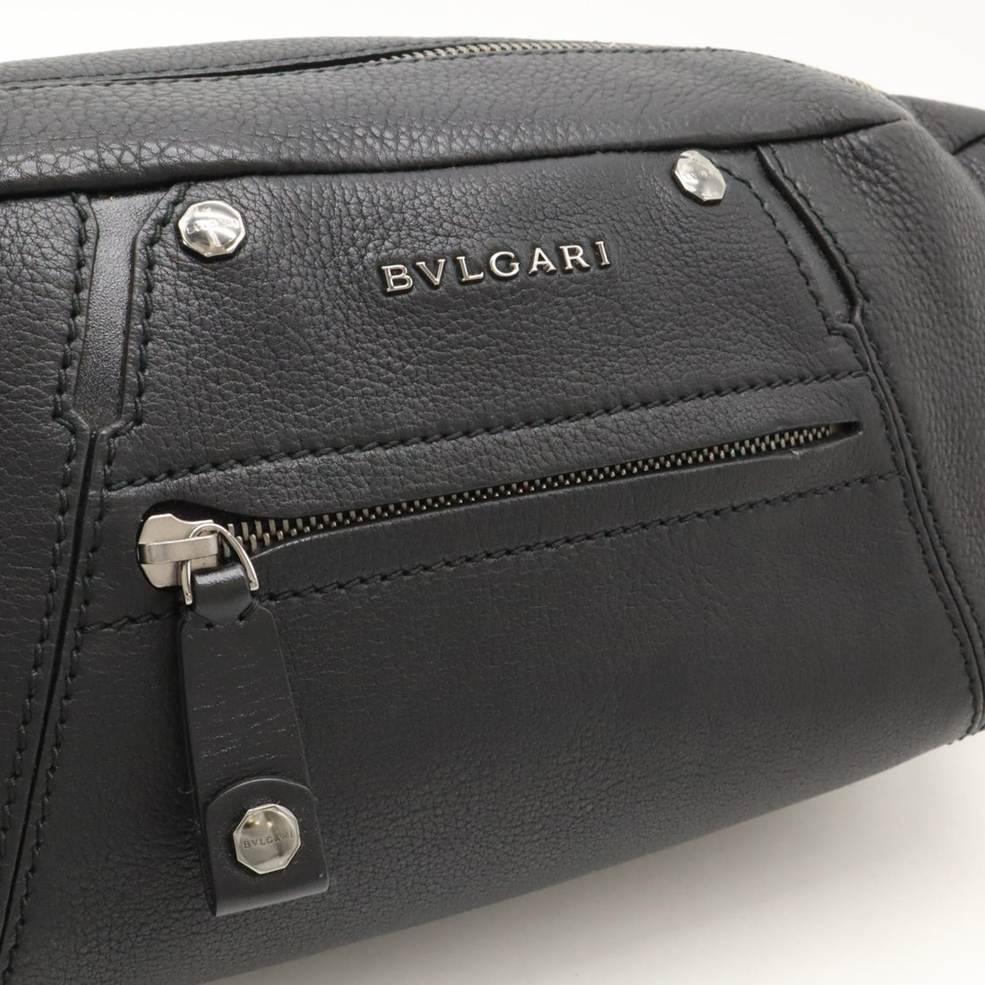 Bvlgari Leather Octo Body Bag Waist Pouch