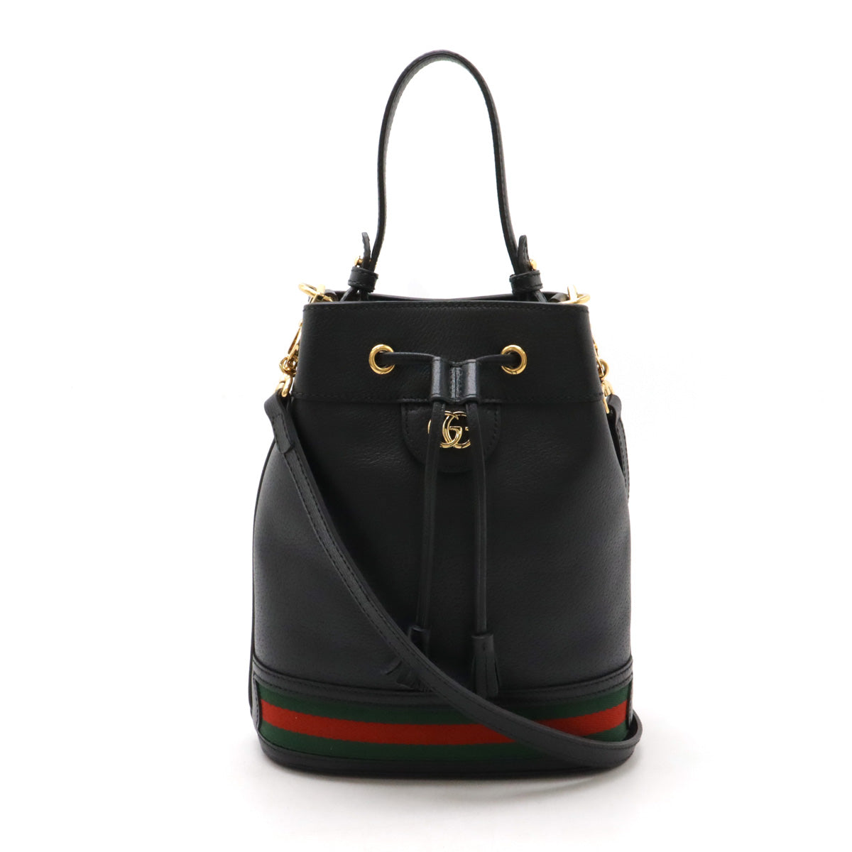 Gucci Ophidia Small Leather Bucket Bag 2-Way 610846