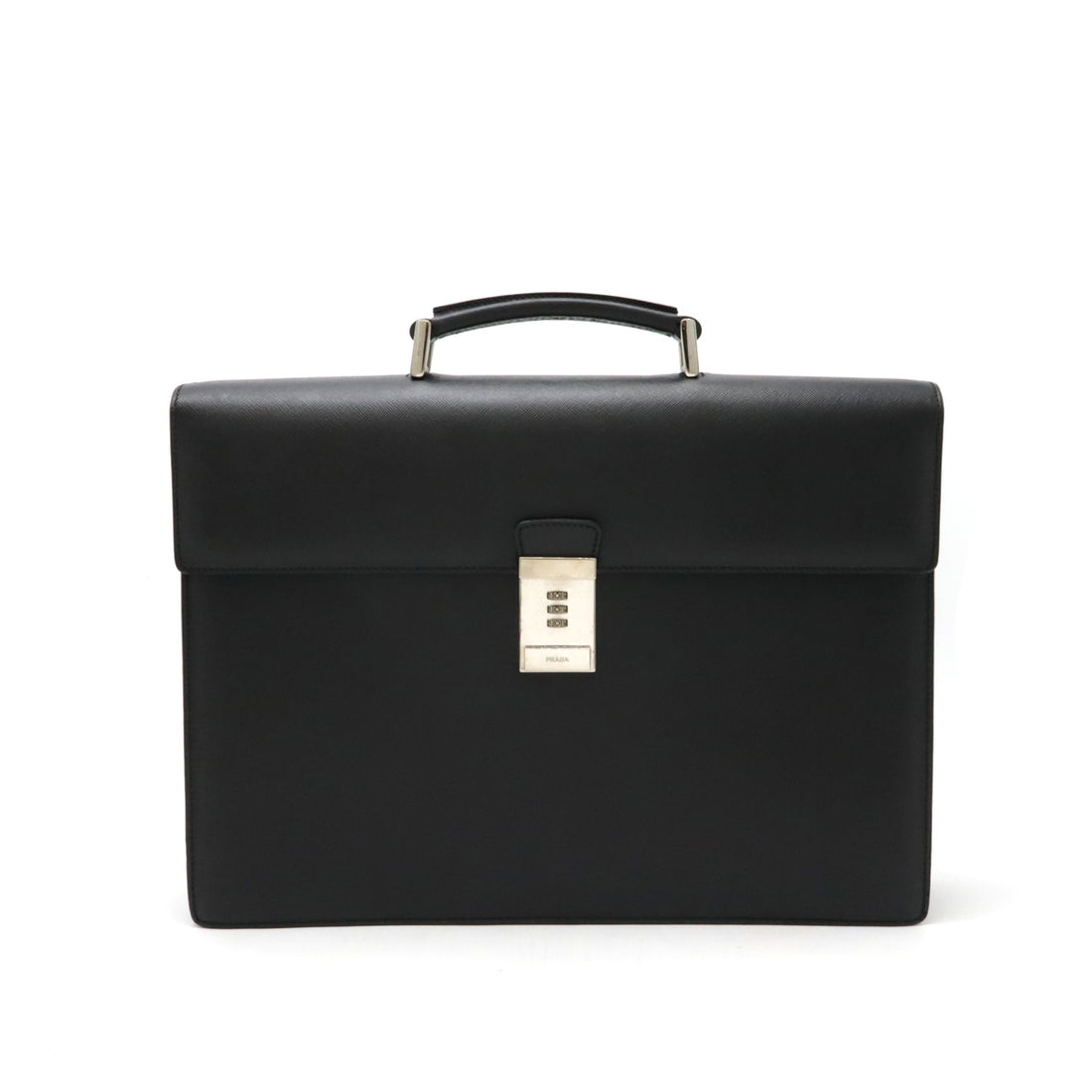 Prada Leather Business Bag Briefcase VR0021