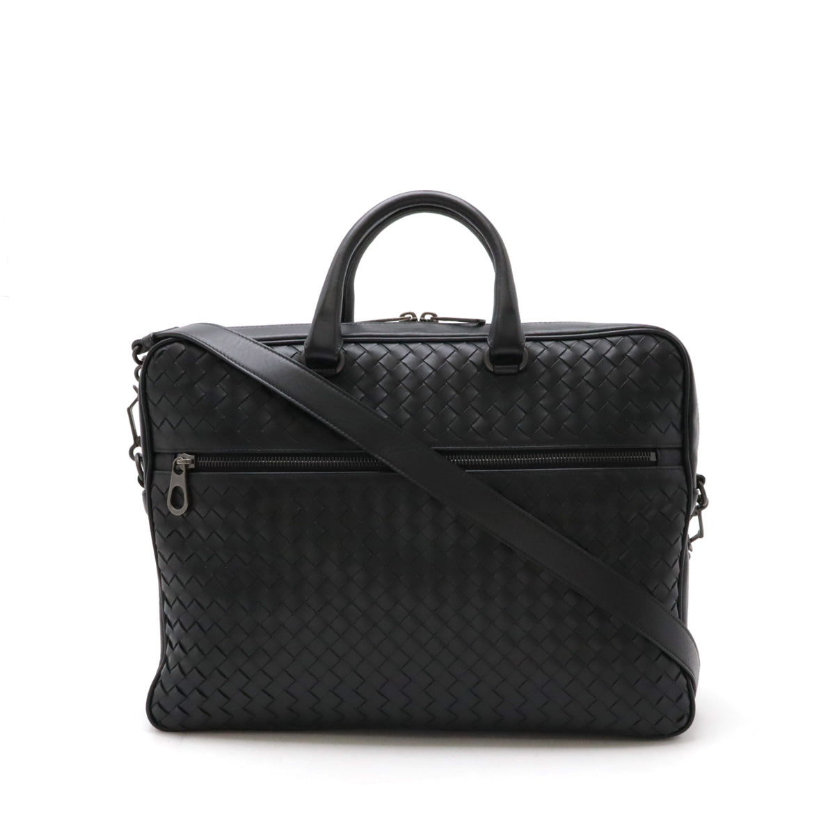 Bottega Veneta Intrecciato Leather Business Bag Briefcase