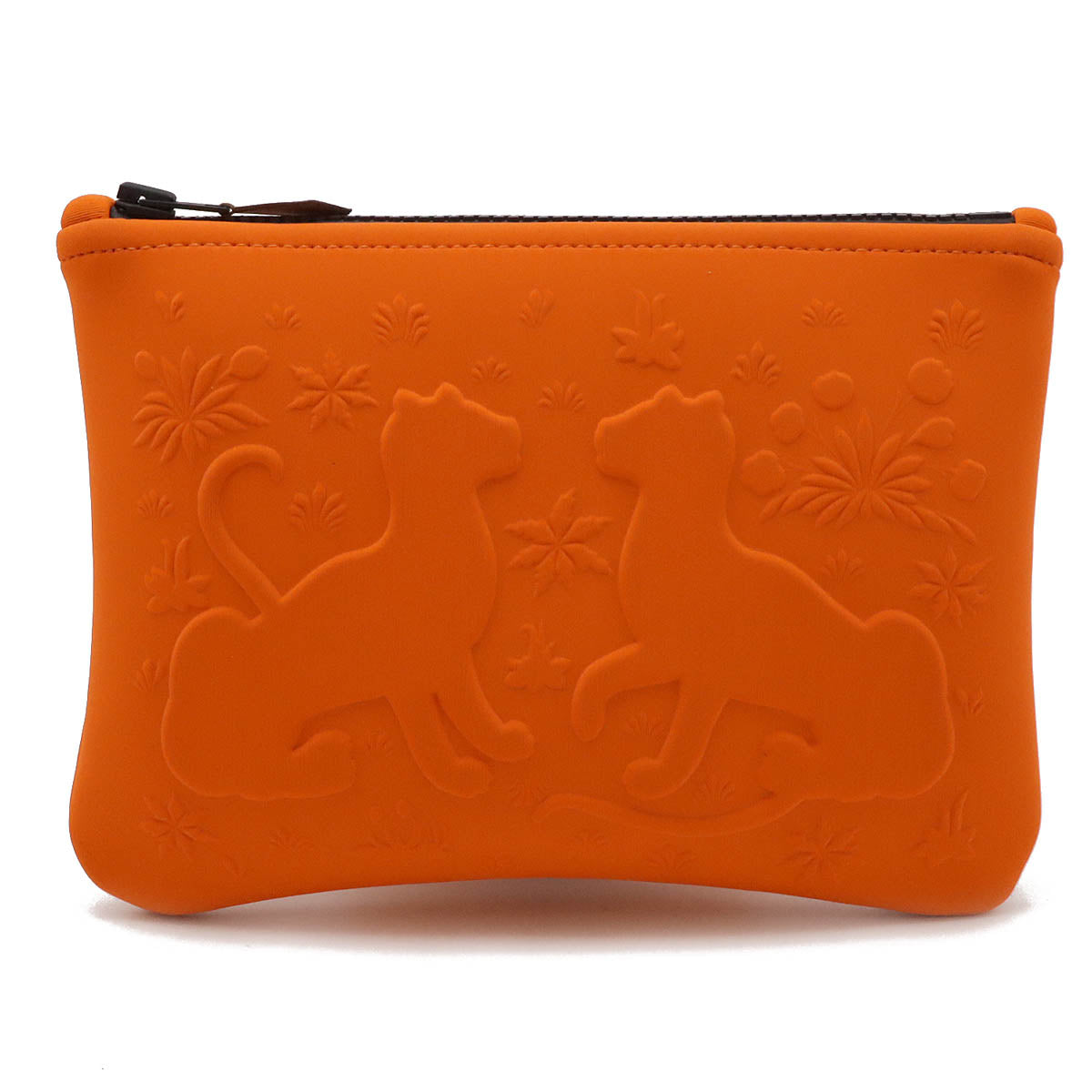 Hermes Neobain Leopard Clutch Bag Polyamide Elastane