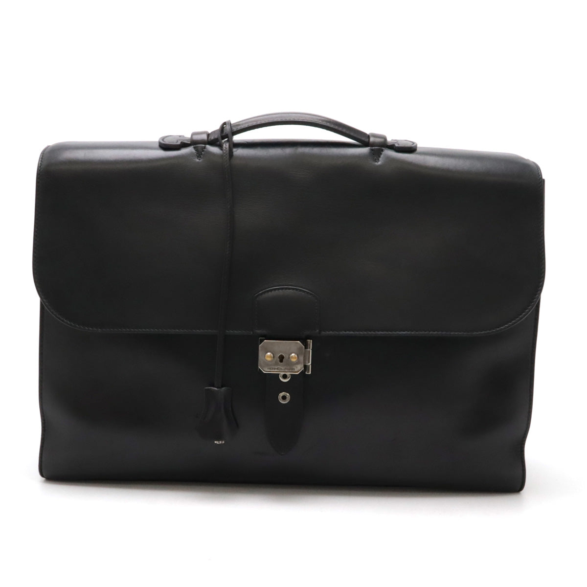 Hermes Sac a Depeche 41 Briefcase Black in Very Good Condition