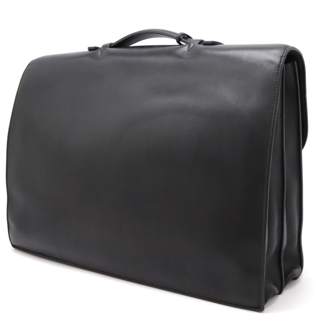 Hermes Sac a Depeche 41 Briefcase Black in Very Good Condition