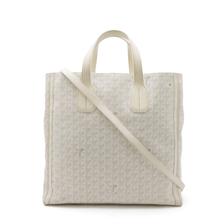 Goyard Sac Voltaire 2WAY Tote Bag White in Very Good Condition