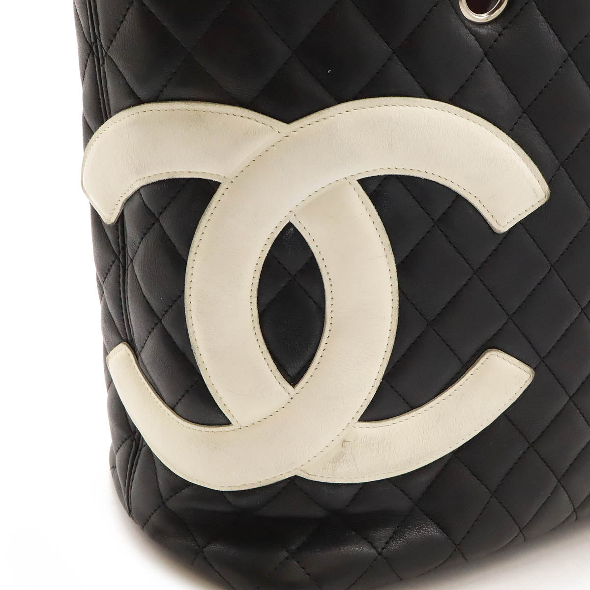 Chanel Cambon Line Large Tote Shoulder Bag Soft Calf A25169 in Very Good Condition