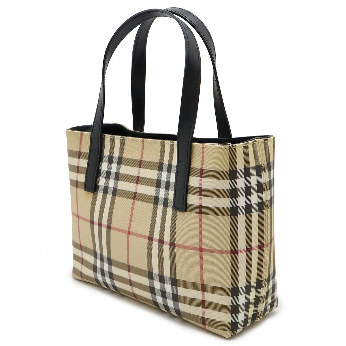 Burberry Nova Check PVC Leather Tote Bag