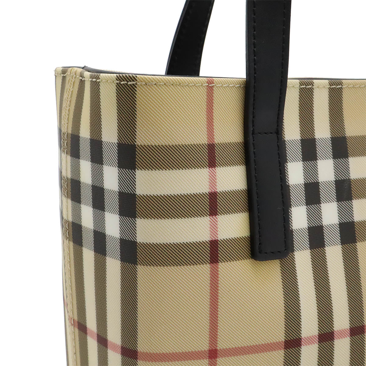 Burberry Nova Check PVC Leather Tote Bag