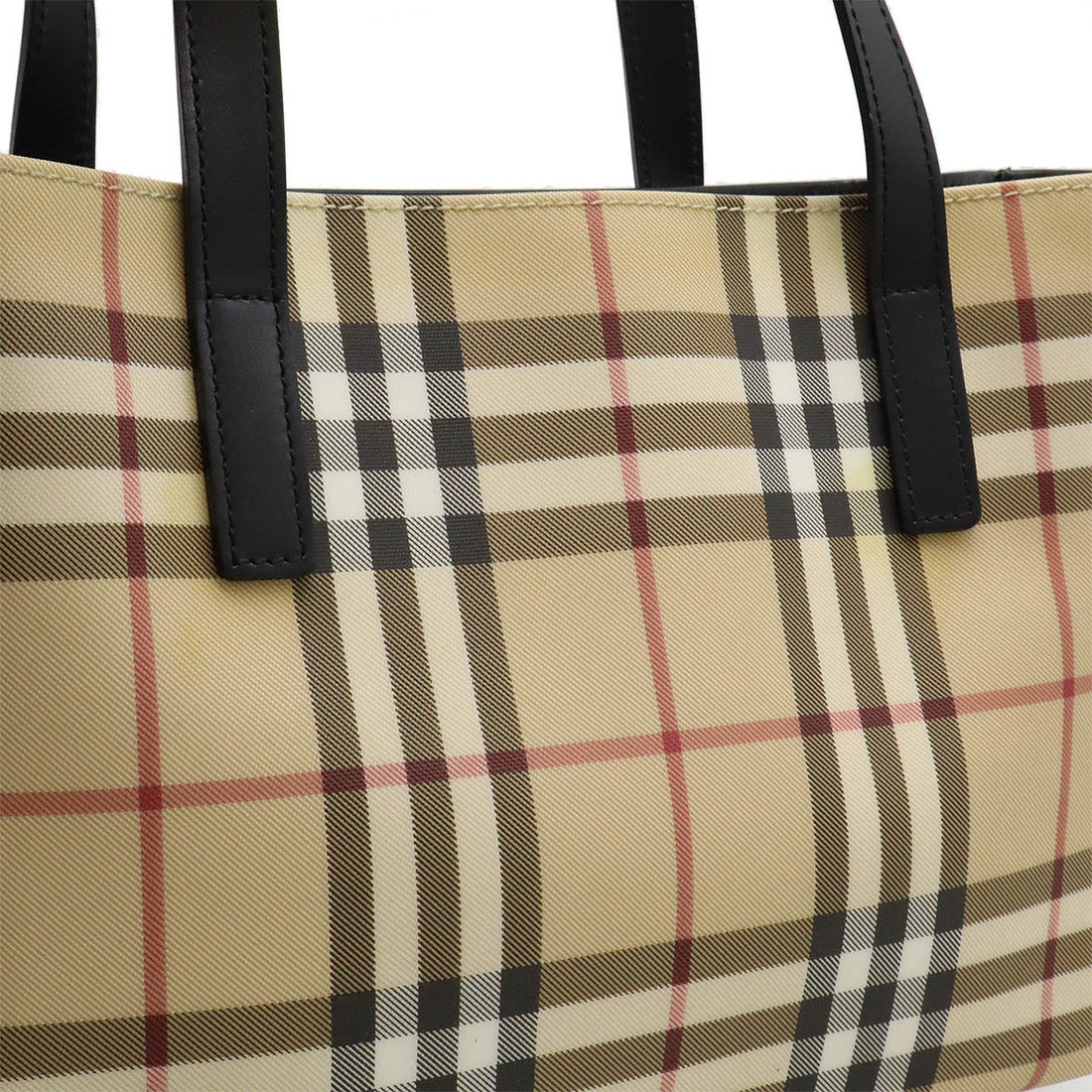 Burberry Nova Check PVC Leather Tote Bag in Great Condition