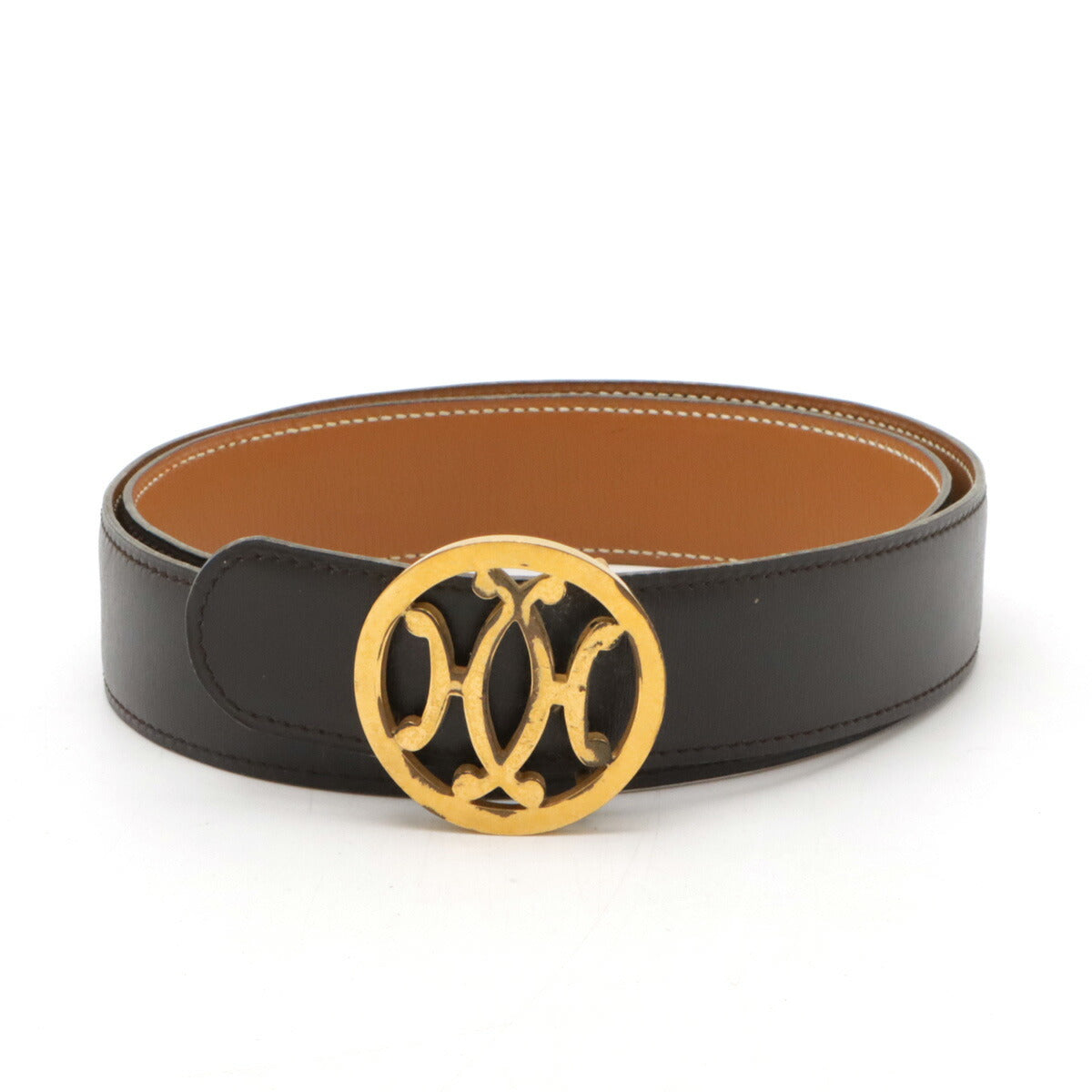 Hermes Double H Reversible Leather Belt