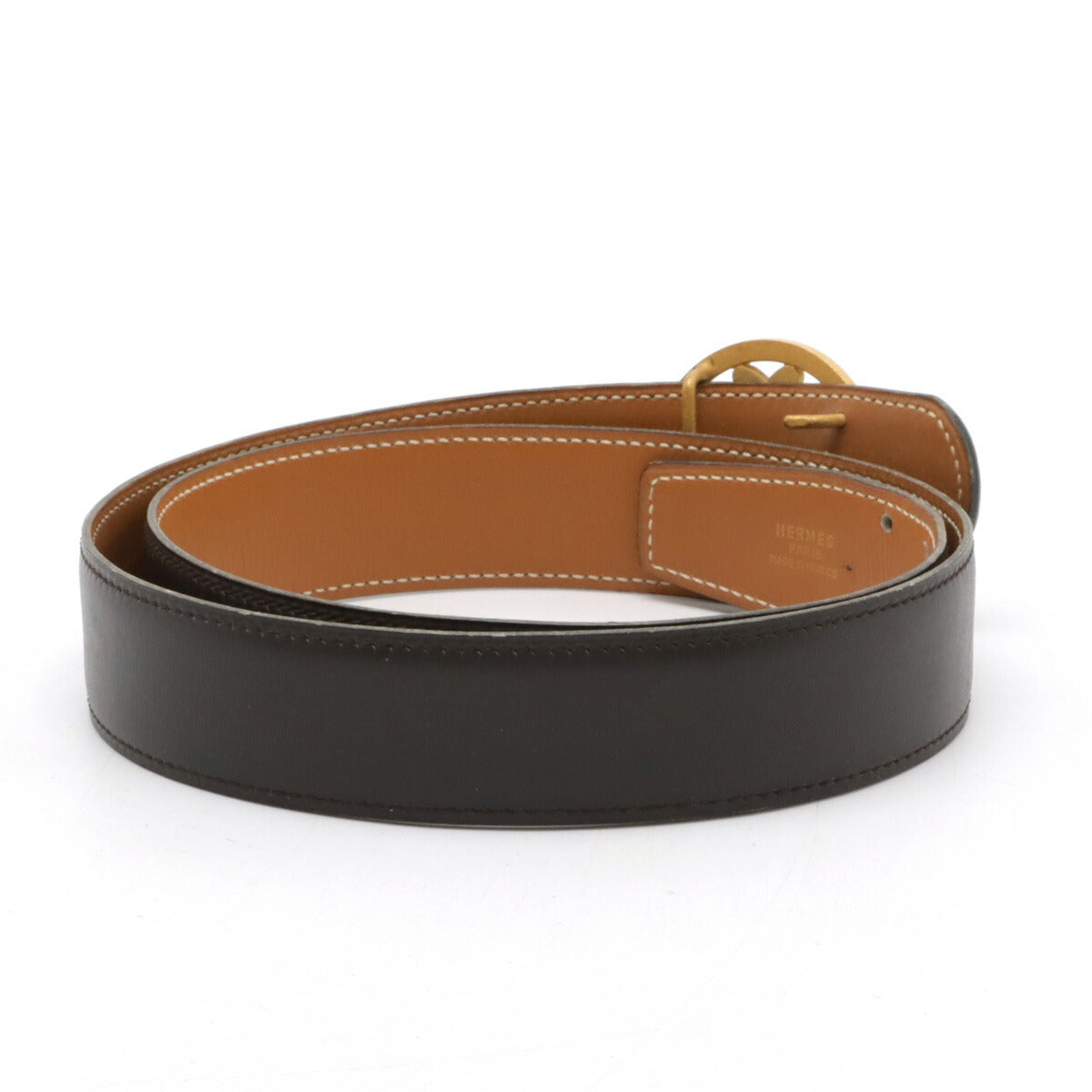 Hermes Double H Reversible Leather Belt