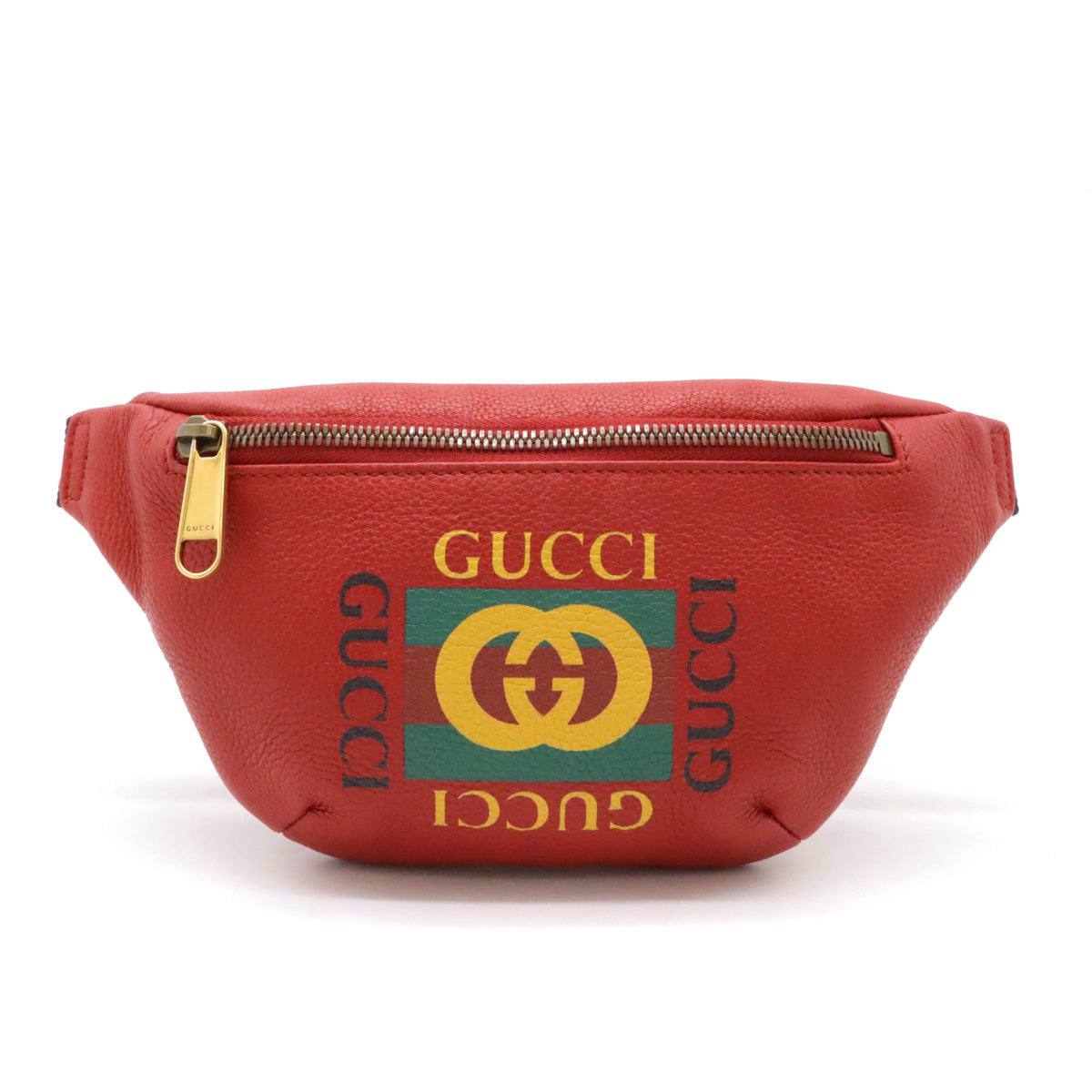 Gucci Leather Print Small Belt Bag 527792 in Great Condition