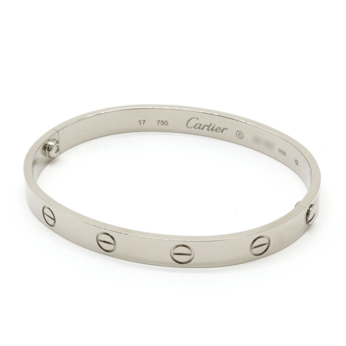 Cartier LOVE Bracelet Bangle K18WG White Gold