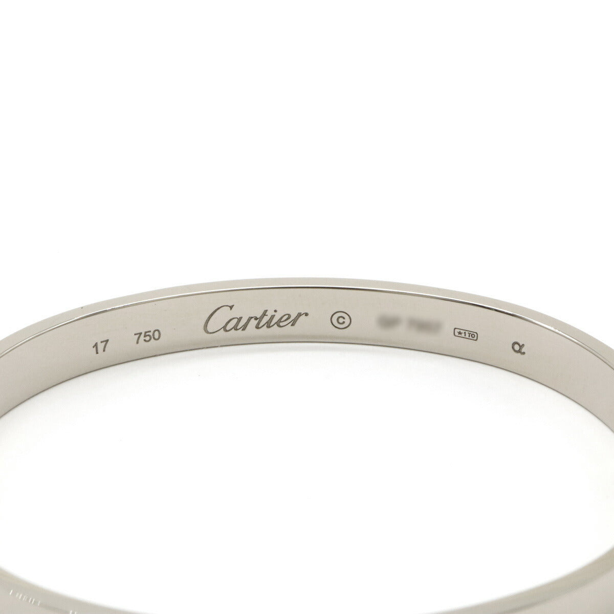 Cartier LOVE Bracelet Bangle K18WG White Gold