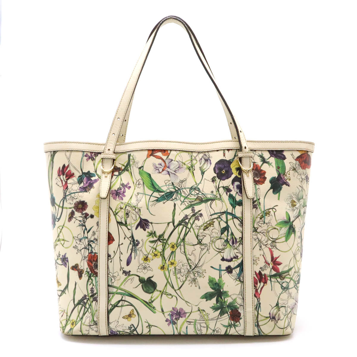 Gucci Flora Nice Tote Bag PVC/Leather 309613