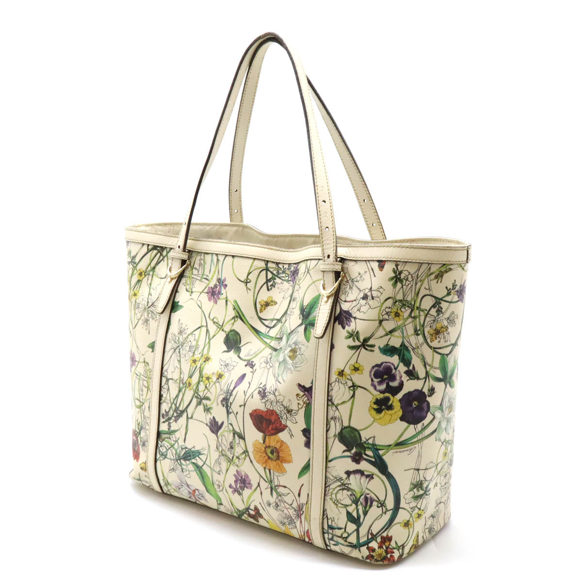 Gucci Flora Nice Tote Bag PVC/Leather 309613