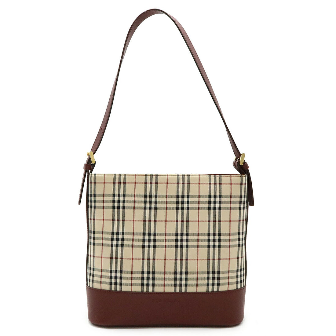 Burberry Nova Check Canvas/Leather Shoulder Bag in Very Good Condition