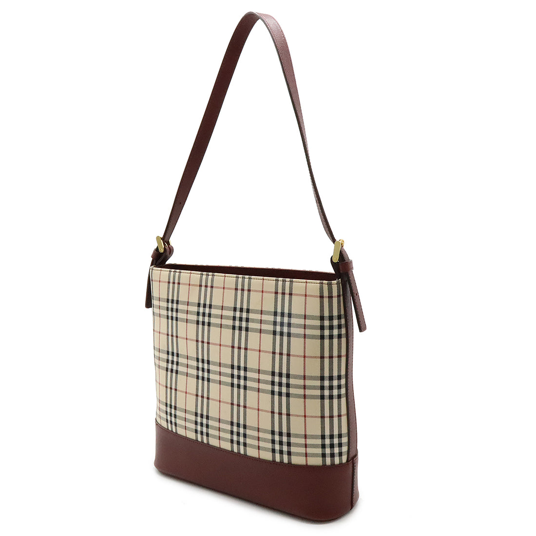 Burberry Nova Check Canvas/Leather Shoulder Bag in Very Good Condition