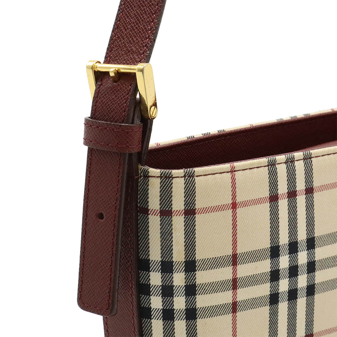 Burberry Nova Check Canvas/Leather Shoulder Bag in Very Good Condition