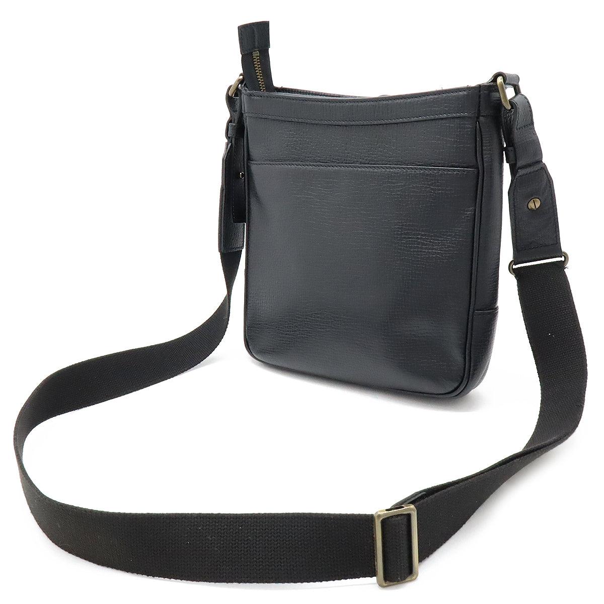 Burberry Leather Shoulder Bag Black Gold Hardware