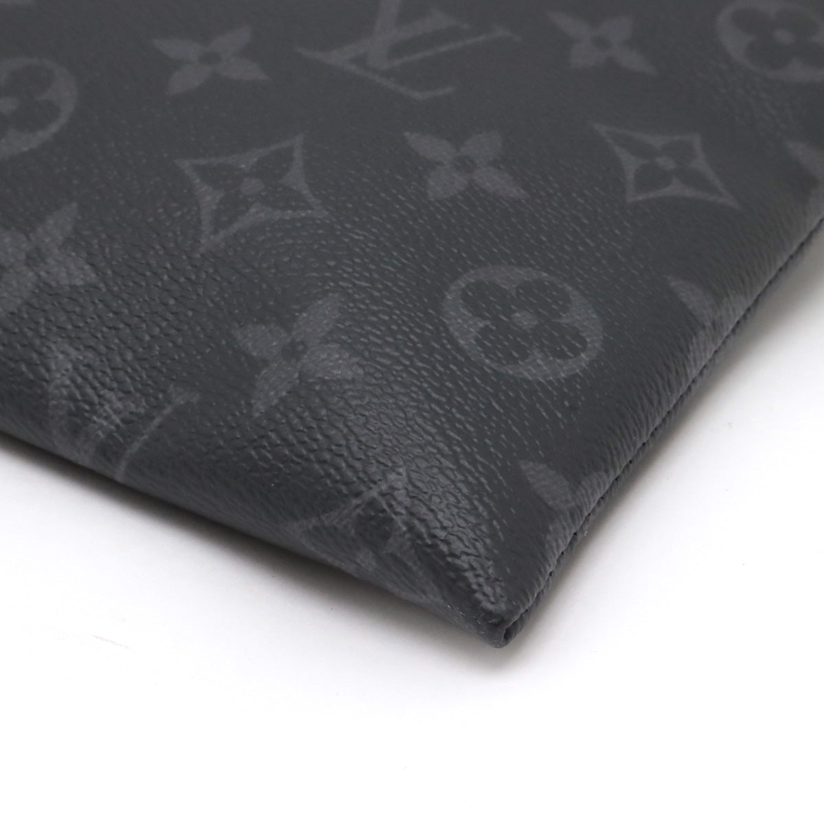 Louis Vuitton Monogram Eclipse Pochette Discovery Clutch M62291 in Great Condition