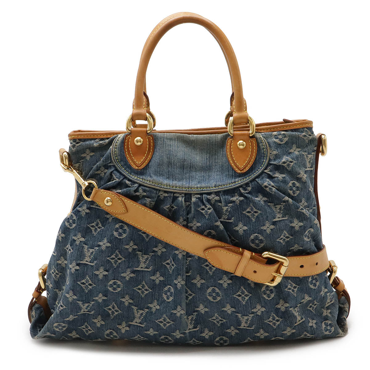 Louis Vuitton Monogram Denim Neo Cabby GM Tote Bag M95350 in Very Good Condition