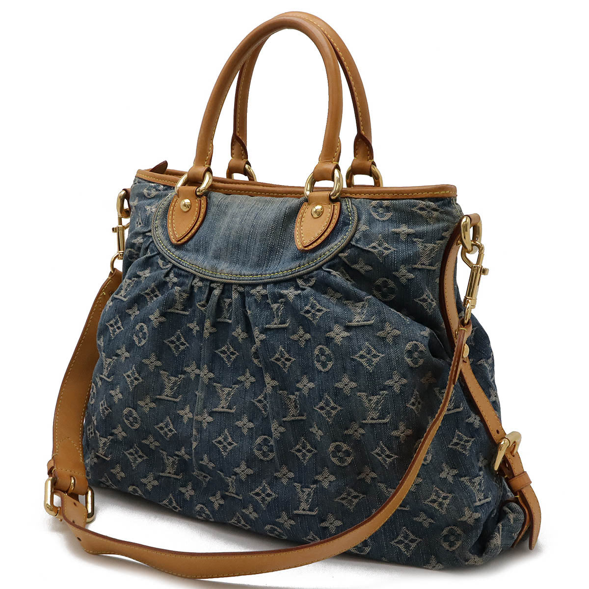 Louis Vuitton Monogram Denim Neo Cabby GM Tote Bag M95350 in Very Good Condition